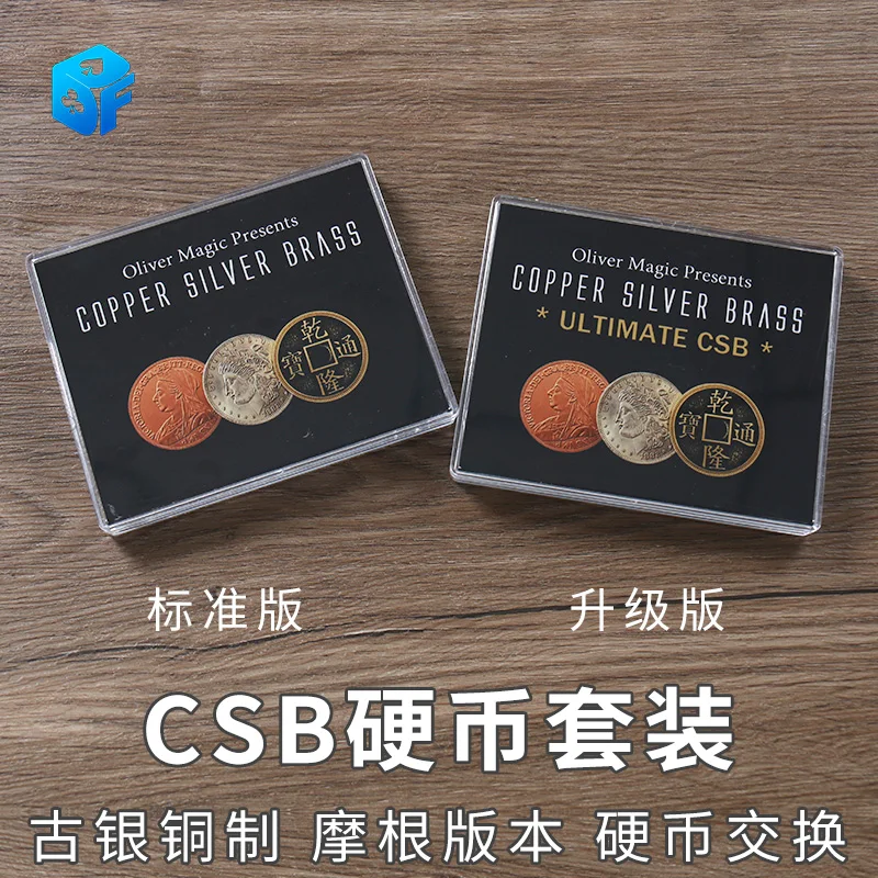 Ultimate CSB 2.0 by Oliver Magic Copper Silver Brass translension Close Up Coin trucchi magici Mentalism Magic Street Gimmicks