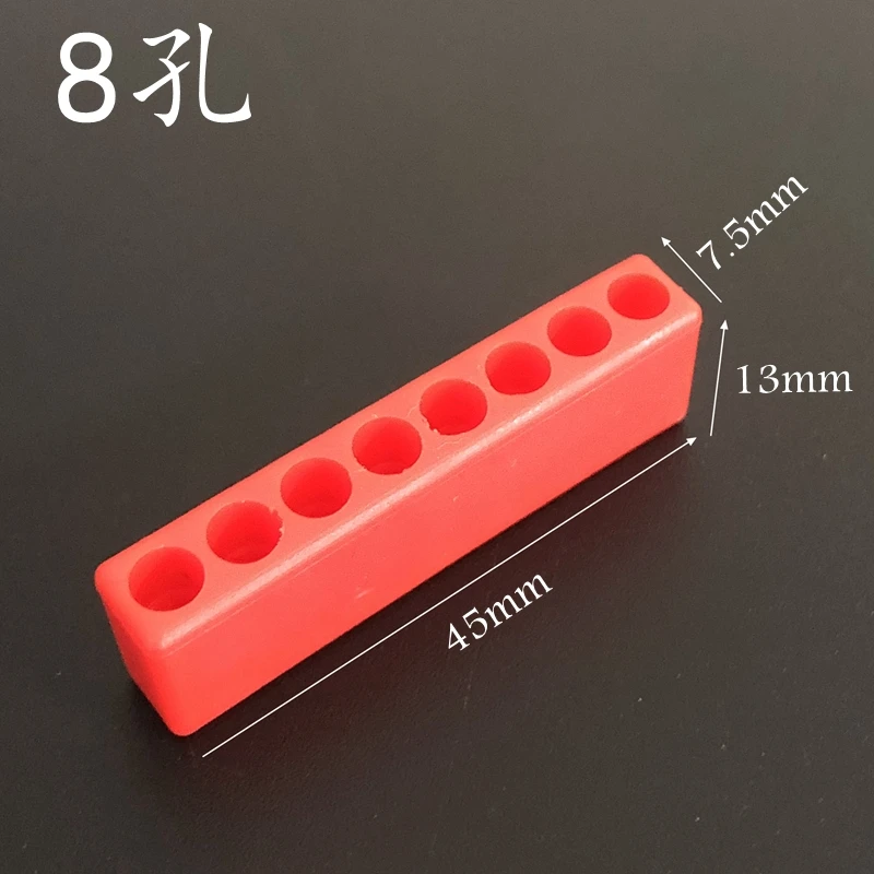 10pcs/set 5-12 Hole for 4mm screw driver bits Hex Shank Screwdriver Bit Holder Plastic Head Storage Case Tool