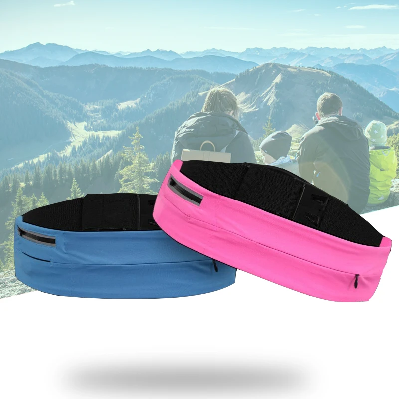 Trail Running Waist Pack Reflective Anti-loss Keychain Gym Fitness Phone Holder Belt Bag for Jogging Marathon