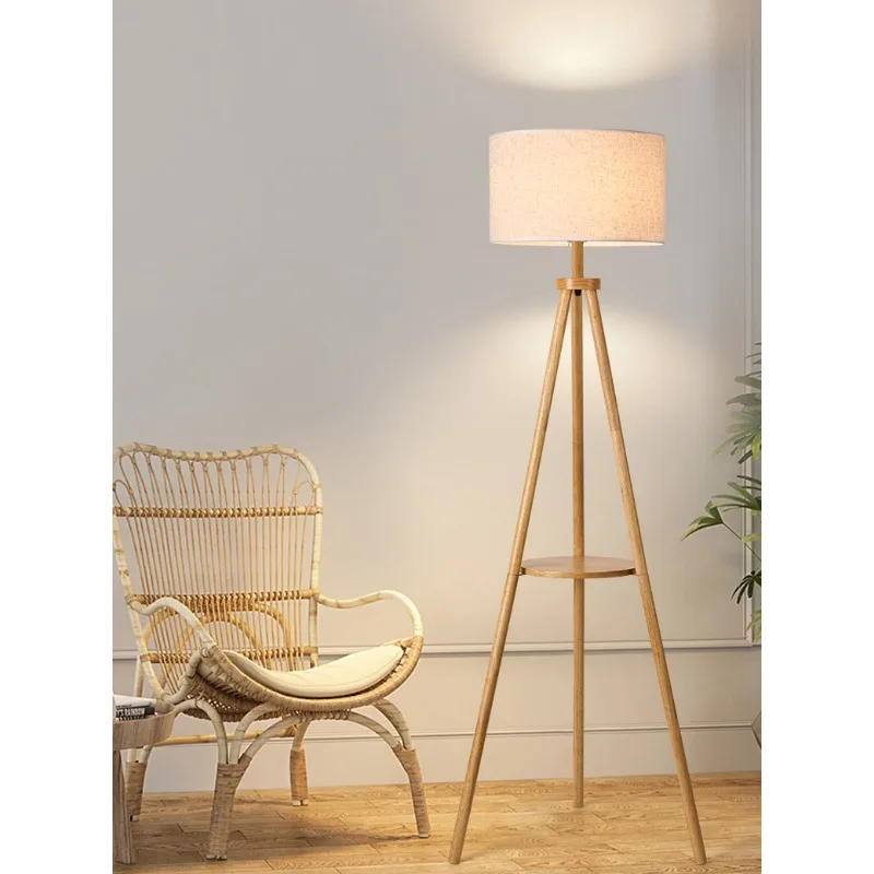 

Tripod Design Wood E27 Led Floor Lamps for Living Room Sofa Side Standing Lights Bedroom Beside Light Reading Lamp Home Decor