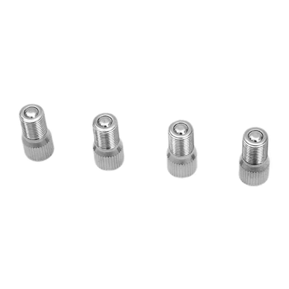 4pcs 19mm Valve Stem Cap Extension Extender Chrome Plated Brass M8X0.8 Thread Spiral Valve Cap Extension For Cars Trucks Parts