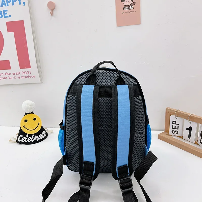 Mochilas escolares para niños y niñas, Mochila pequeña de coche de policía, moda coreana, mochila de aperitivos para jardín de infantes