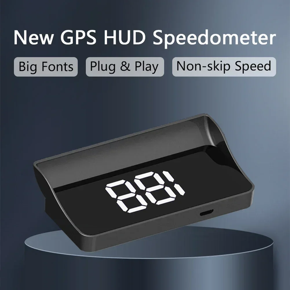 1pcs Universal HUD GPS Head Up Display Speedometer Odometer Car Digital Speed Direct Replacement Car Accessories