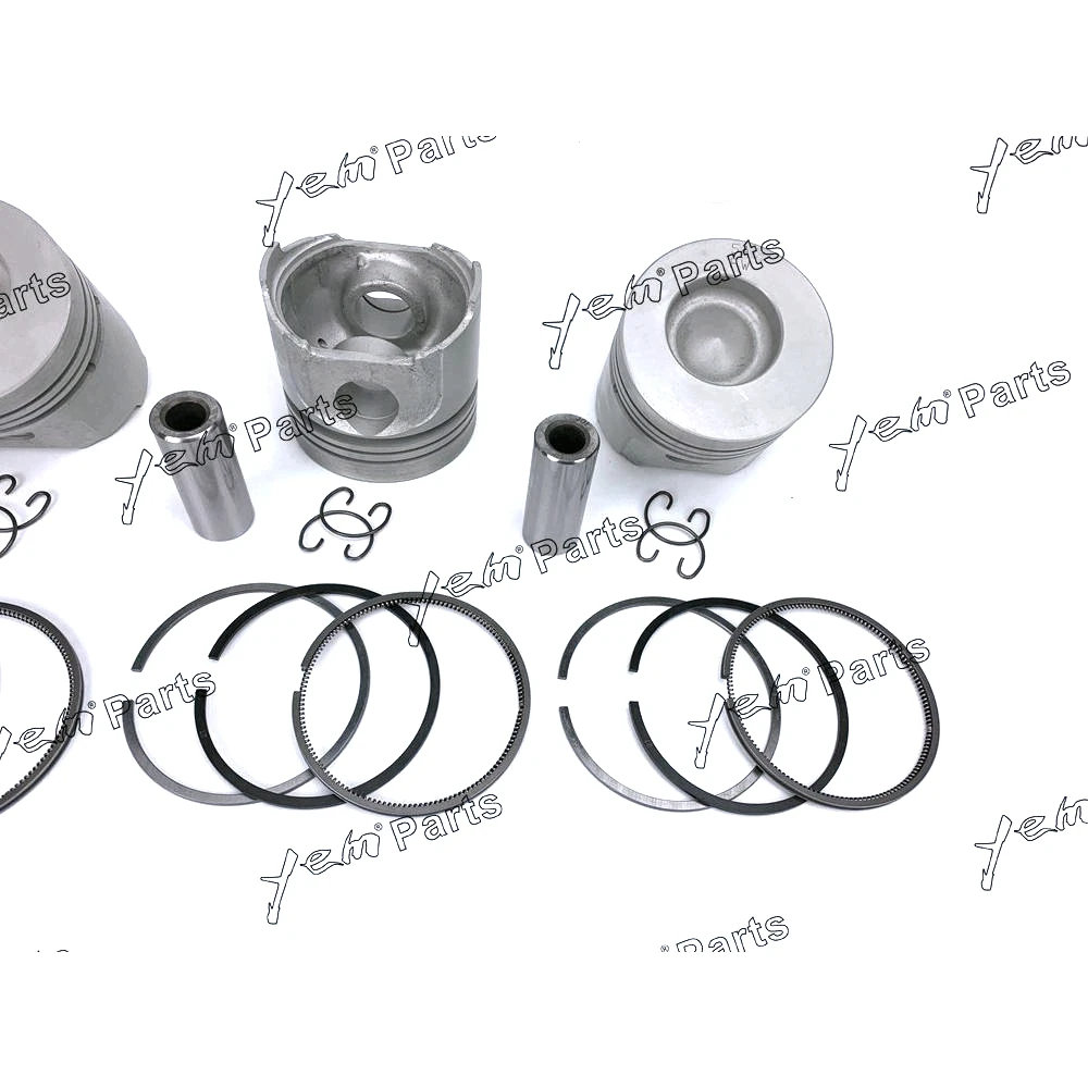 Hot Sell Piston + Ring Kit Set STD 85mm For Kubota D1402-DI x3 PCS Engine Parts