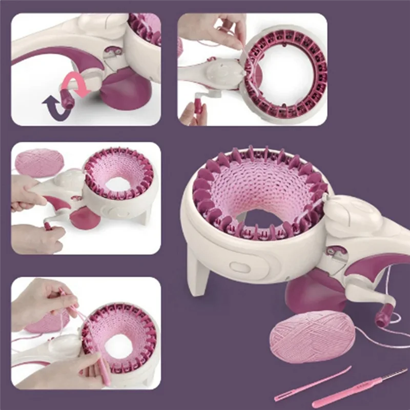 ABPQ-Lana Tessitura Manovella FAI DA TE Tessitura Fatta A Mano Lana Sciarpa Materiale Lana Macchina per Maglieria Accessori Per Cucire