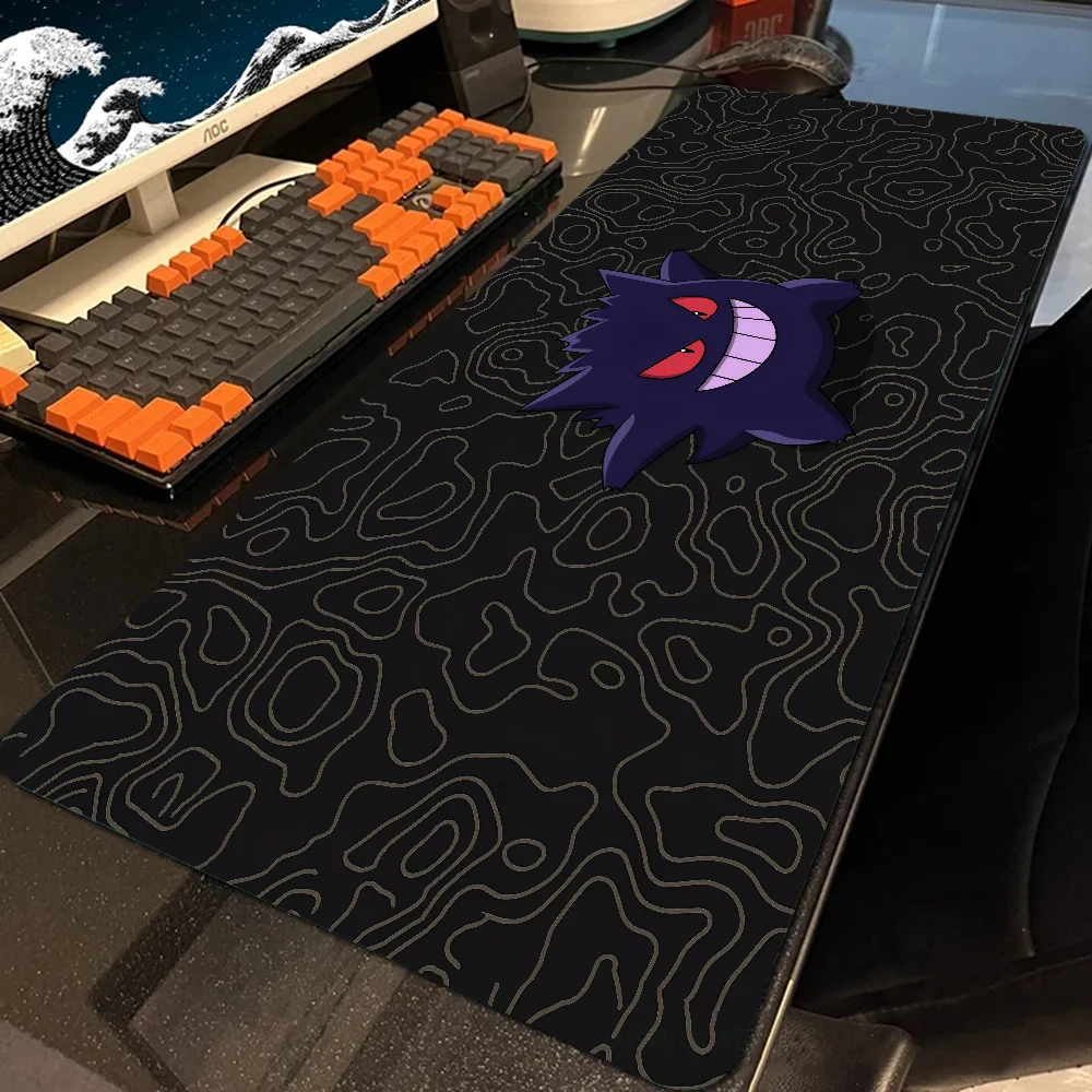 P-Pokemon-Gengar Grande Mousepad Large Gaming Mouse Pad LockEdge Thickened Computer Keyboard Table Desk Mat