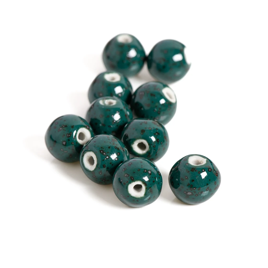 16-17mm 10pcs Big Quality Ceramic Beads Not Wooden  Porcelain Bead For Jewelry Making #A112A
