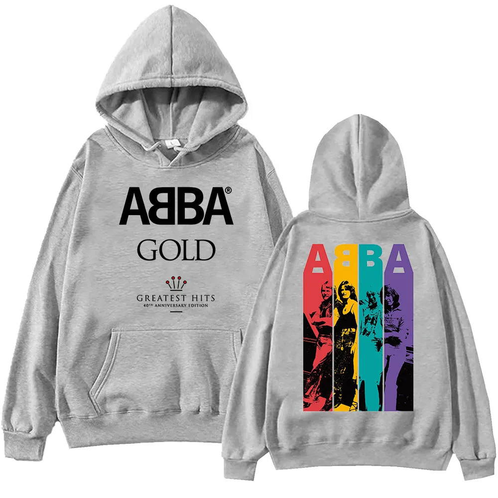 Goud: Grootste Hits Abba Hoodie Harajuku Hiphop Pullover Tops Sweatshirt