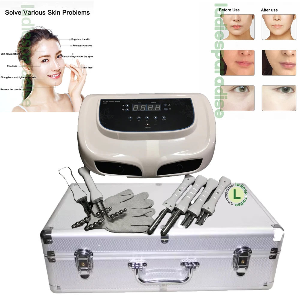 Instrumento facial anti-rugas da beleza da casa do levantamento da pele da microcorrente, B-2022