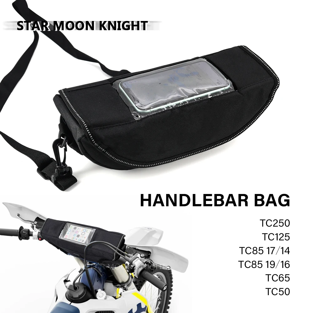 Motorcycle Waterproof Bag For Husqvarna TC250 TC125 TC85 TC65 TC50 TC 250 125 85 65 50 Storage Handlebar bag Travel Tool bag