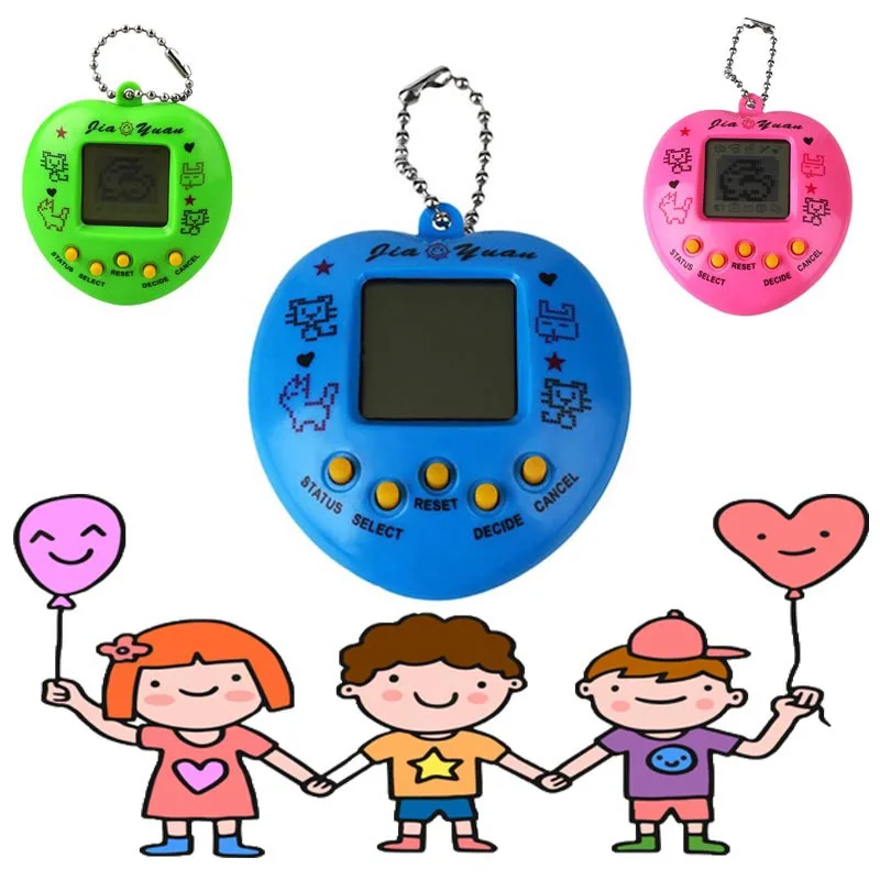 New Electronic Pet Develop Game Console Virtual Pet Mini Game Console English Version 1Pcs Random Color