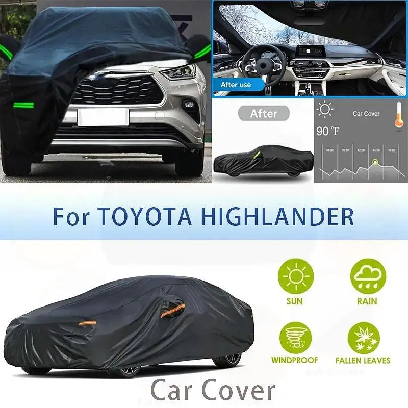 

Для наружной защиты водонепроницаемые пылезащитные чехлы для автомобилей TOYOTA HIGHLANDER