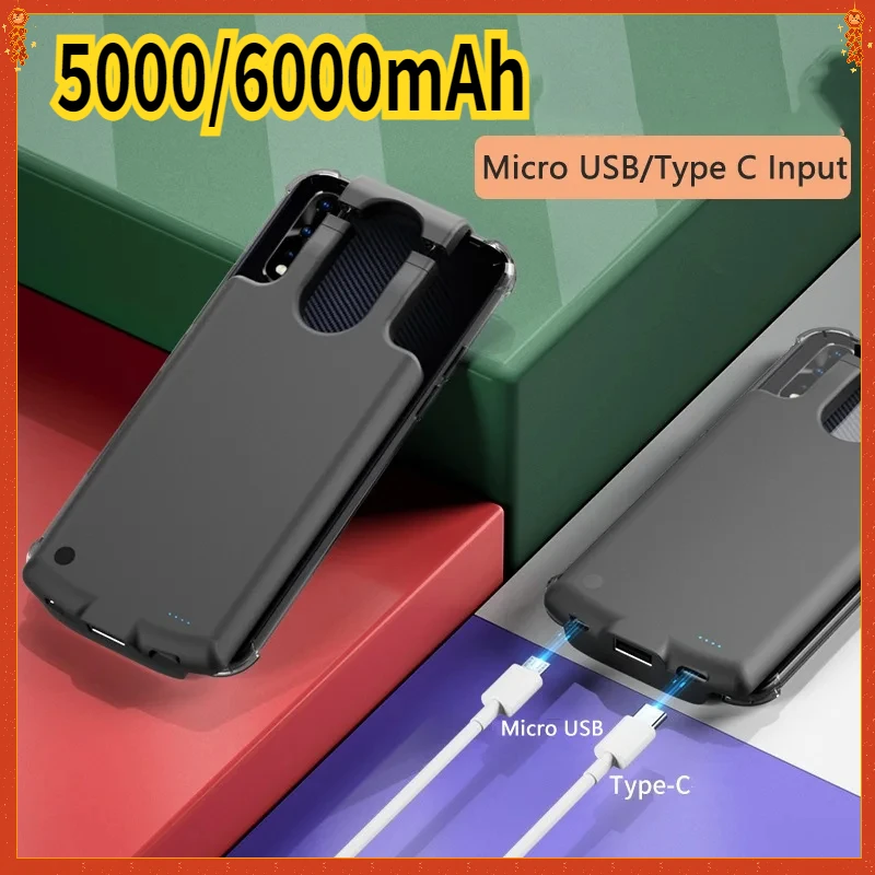 

10000mAh Battery Charger Case for IPhone 14 12 13 Pro Samsung S23 Portable External Power Bank Charger Case for Xiaomi Huawei