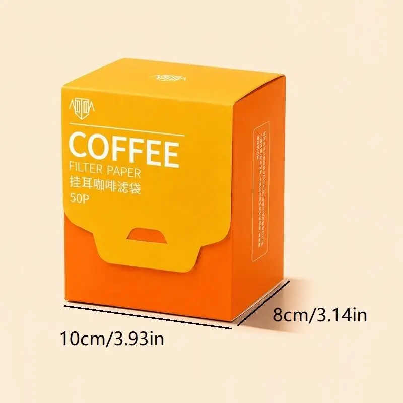 【M】25/50 Pcs Disposable Hanging Ear Coffee Filters Food Grade Portable Espresso Tea Brewing Accessories For Home Office Travel view 6