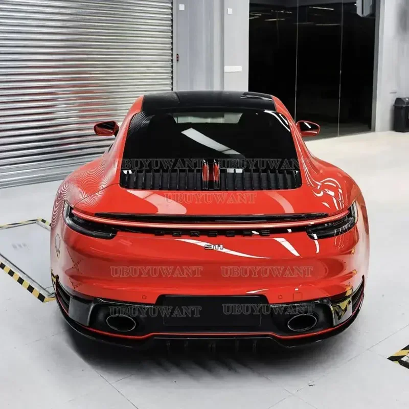 2018 2019 2020 2021 Year For Porsche Carrera 992 SPOILER Car Styling Carbon Fiber Rear Lip Roof Spoiler Trunk Boot Wing