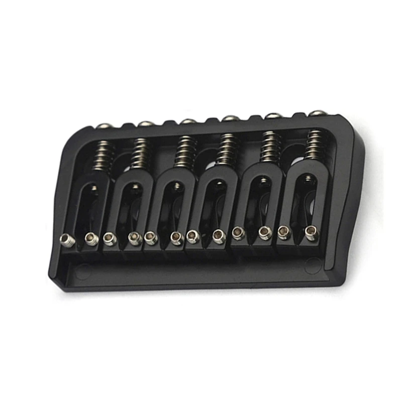 6-String Guitar Fixed Bridge 72.8 Fixed Bridge Body Fittings Alloy Drawing Plate String Bridge Black
