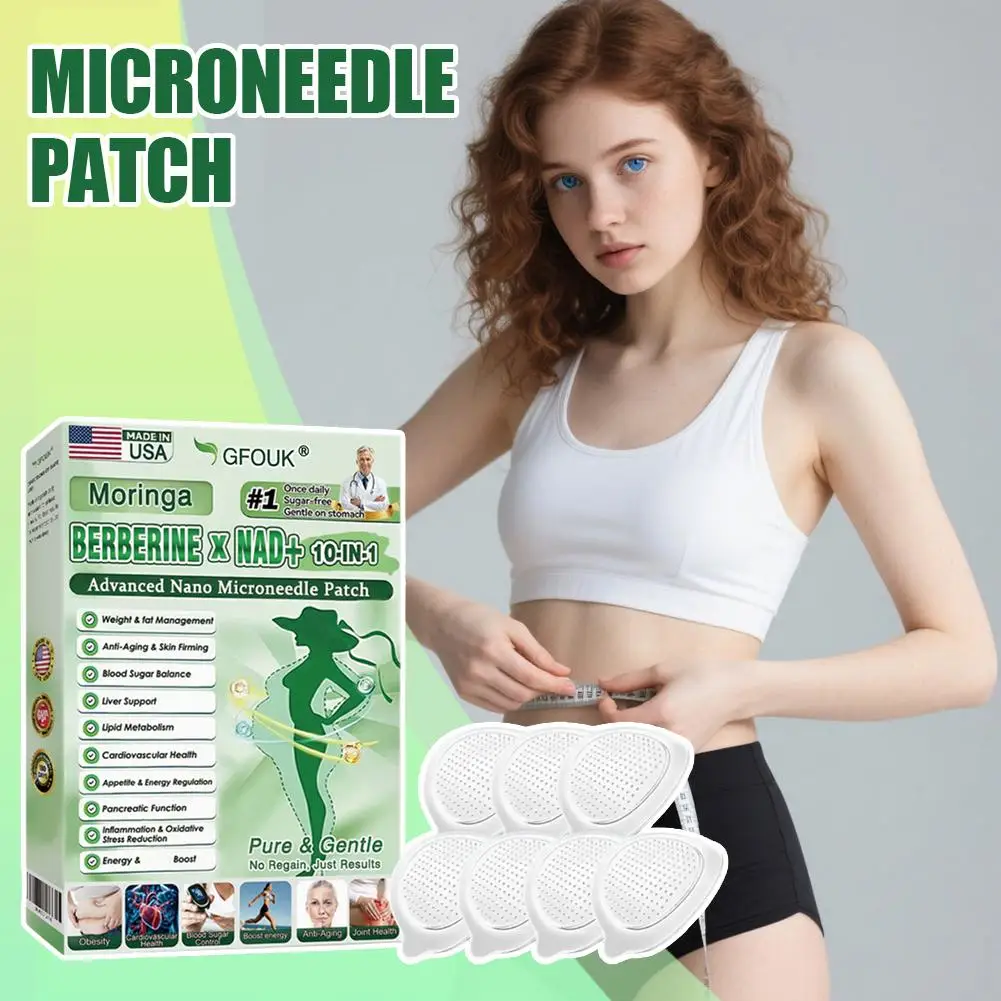 GLP-1 Micro Needle Slimming Patch Portable Skin Comfort Stick On Patch Infused With Herbal Extracts Body Care Slimming Patch