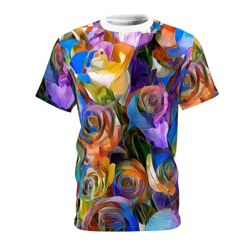 Colorful Graffiti T-shirt Men's Clothing Streetwear Harajuku Personality T Shirts 3D Print Art Round Neck Soft Tees Tops image 5