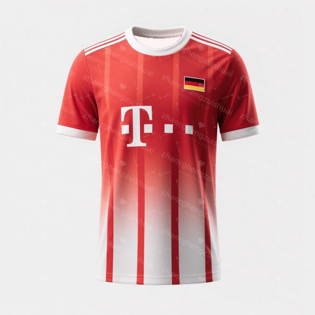 بايرن ميونيخ النمط الرئيسي لكرة القدم جيرسي ثلاثية الأبعاد الطباعة الرياضة الترفيه الجافة بسرعة تنفس مريحة الرجال والنساء تي شيرت