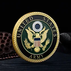United States Army Souvenirs and Gifts Golden Plted Coins Home Decorations Commemorative Coin Here's Valor Prayer