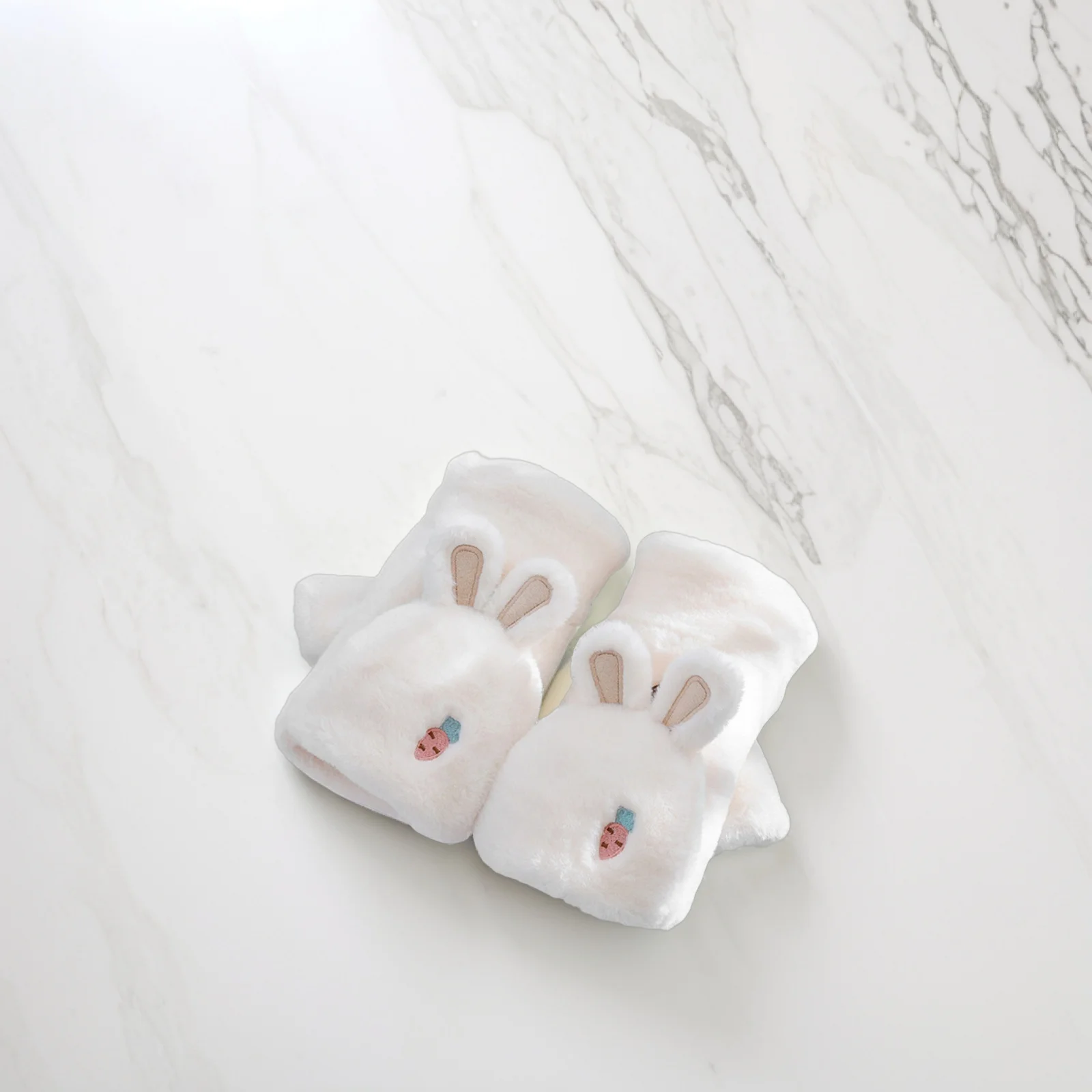 1 زوج قفازات أذن أرنب دافئة الشتاء أقل القفازات للنساء المضادة للتجاعيد البوليستر يندبروف حماة اليد جميل #4