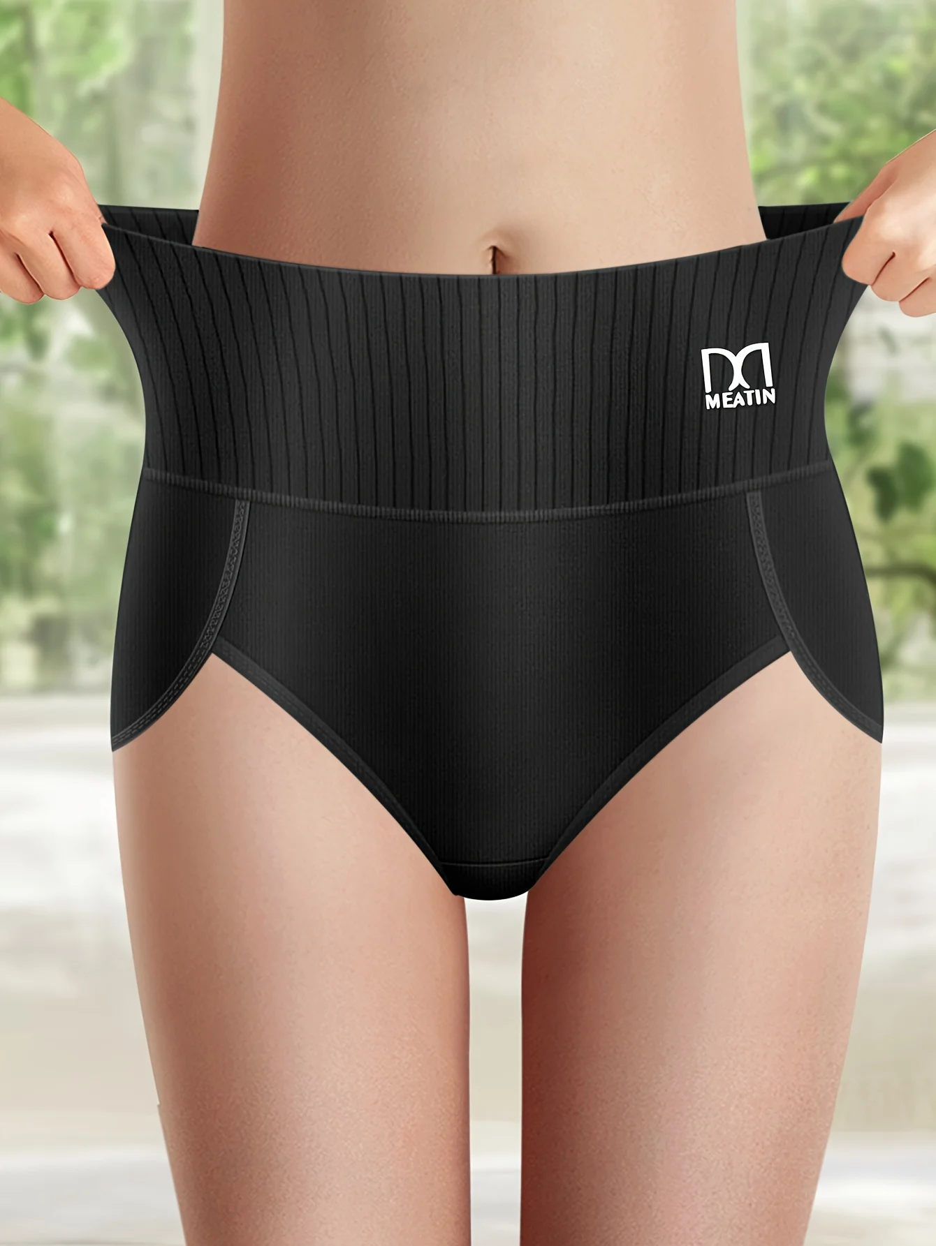 4 pcs High Waisted Tummy Tuck Women's Panties Tummy Tuck Comfortable Cotton Ski… - Image 3