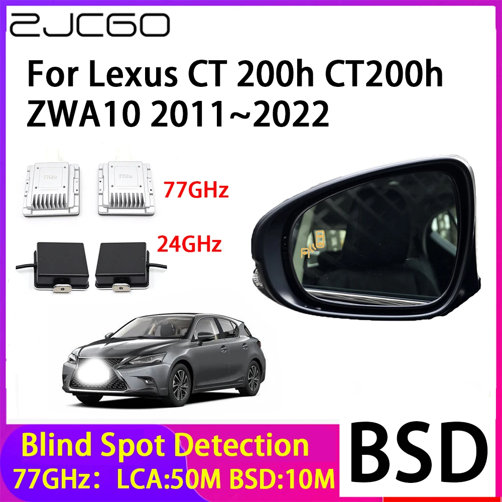 

ZJCGO Car Blind Spot Detection BSD Mirror Rear Radar Detection System for Lexus CT 200h CT200h ZWA10 2011~2022