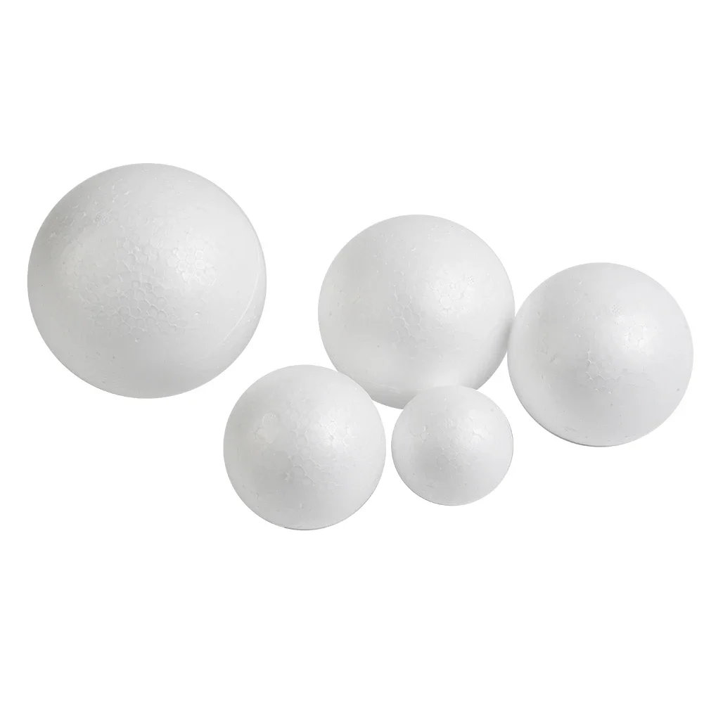 6-12cm modelagem bolas de espuma de poliestireno branco artesanato bolas diy pintados à mão presentes acessório celebrações de casamento suprimentos de eventos