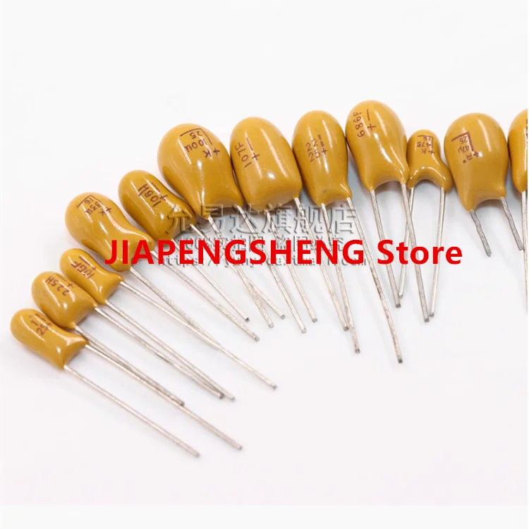 10PCS new original. In-line tantalum capacitor 16V 25V 104 224 474 105 225 475 685 155 106 226