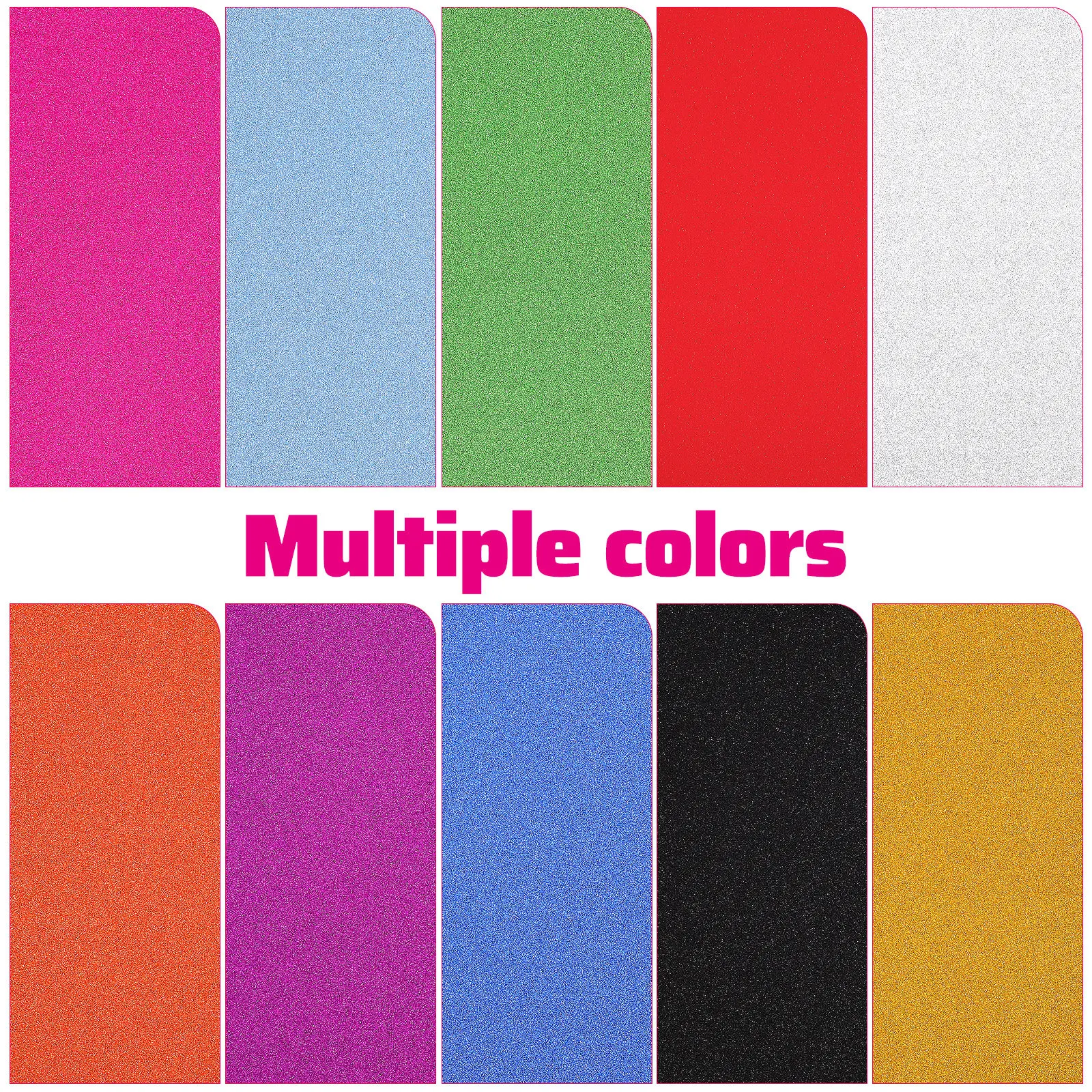 60Sheets Glitter Cardstock Gold Powder Mixed Colors Suitable Size Moderate Thickness for Scrapbook Crafts Origami Colored Paper