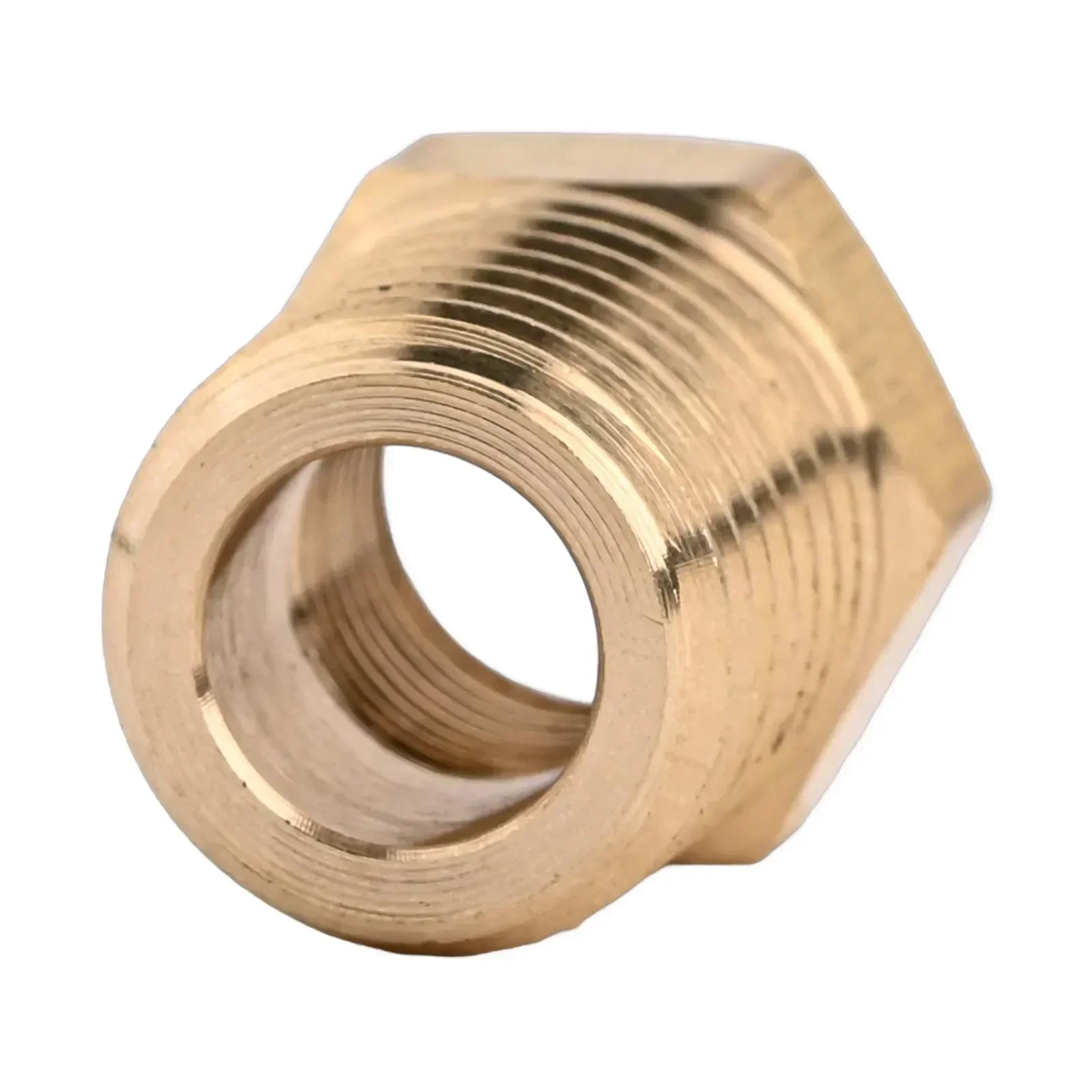 For Pipe Connections Pipe Connector Brass Pipe Reducer 1 4 NPT Male To 1 8 NPT Female Easy Installation Hex Adapter Design