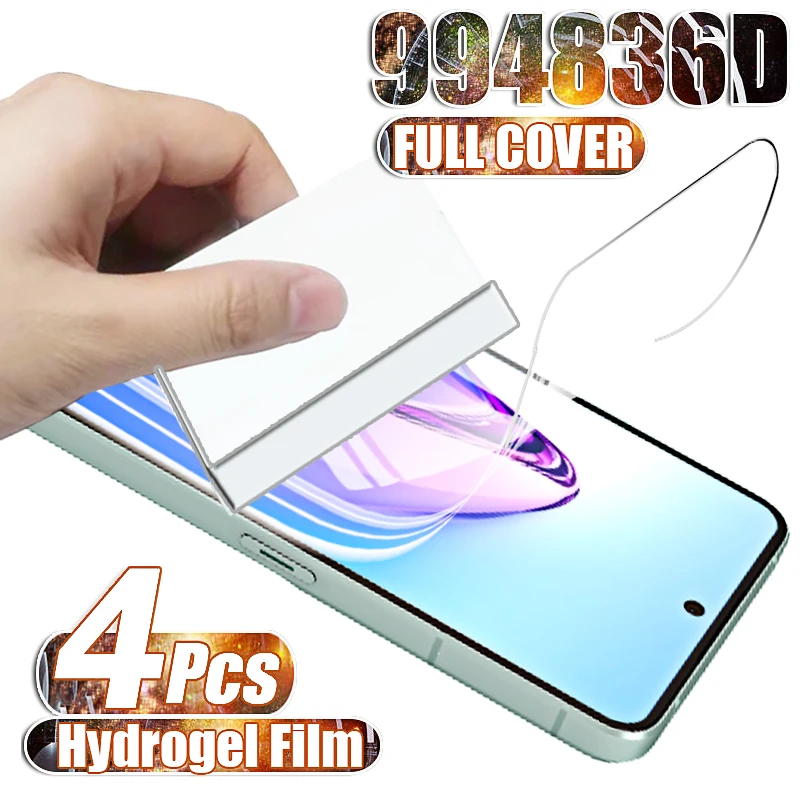 4PCS Hydrogel Soft Full Coverage Protection on For Oppo Reno 8 7 Pro 5G 4G Screen Protective Film For Reno 5 Pro Lite 2 7Z 4 5G