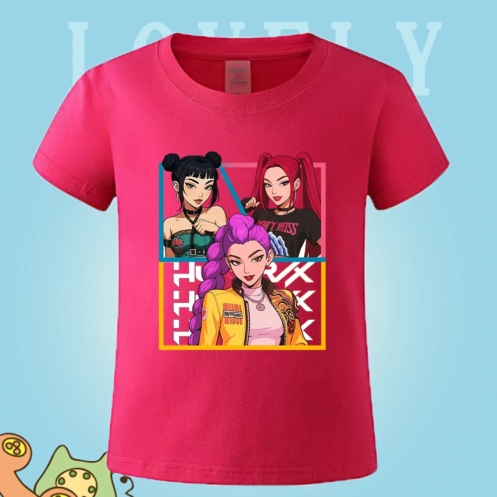 criancas-camisetas-menina-huntrix-kpop-demonio-cacador-rumi-kpop-meninas-roupas-camiseta-para-um-menino-roupas-infantis-topos-camisetas-cacadores-topo
