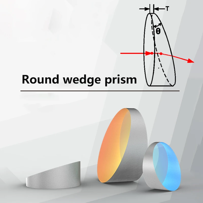 Round Wedge prism Wedge angle piece K9 D12mm angle 1 °