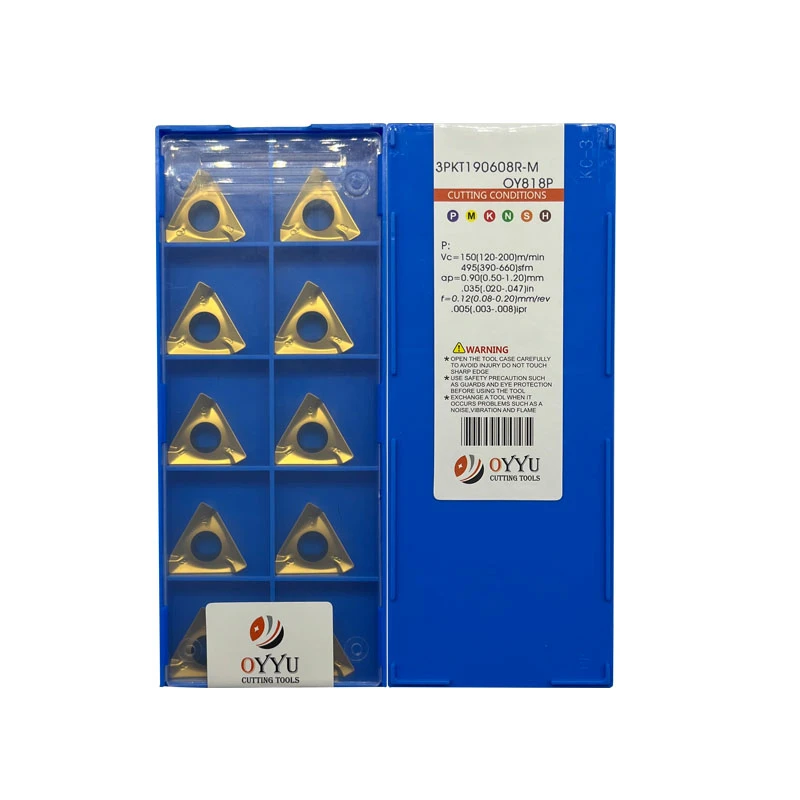 OYYU 3PKT 150508 1004 Fast Feed Milling Inserts 3PKT150508 3PKT100408R 3PKT060304R 3PKT150508R-M 3PKT190608R-M OY818P CNC Cutter