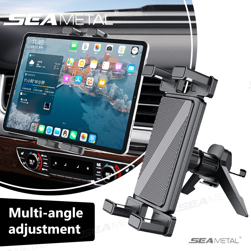 Suporte para Tablet e Celular SEAMETAL para Saída de Ar do Carro, Rotação 360°, Estável, Universal para Dispositivos de 4.7-12.9 polegadas