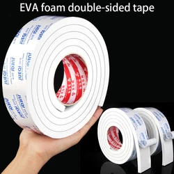 Adhesivo de doble cara de espuma EVA engrosada, almohadilla de fijación y montaje fuerte, aislamiento acústico, cinta impermeable sin huellas para vehículo