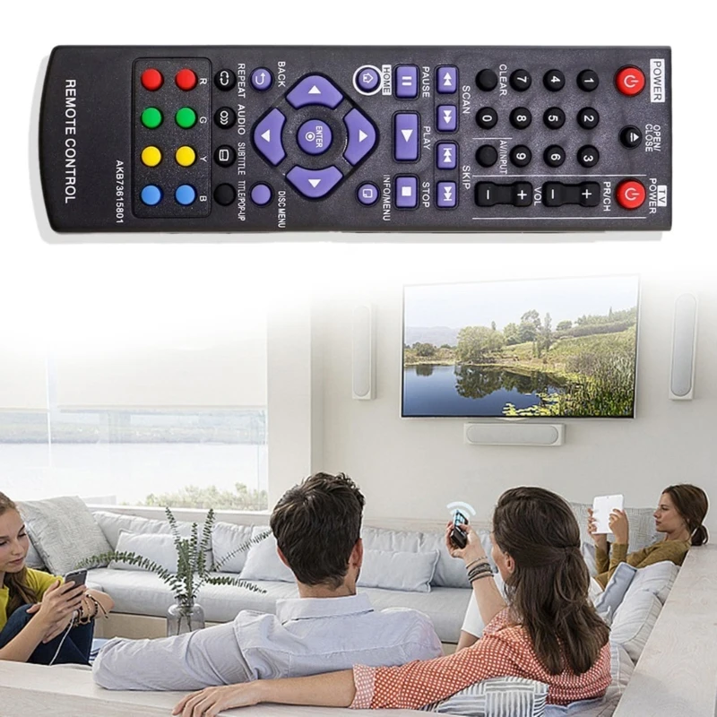 QX2B Portable Remote Control AKB73615801 for lg BP220N BP320 BP125 Blu-ray DVD Player