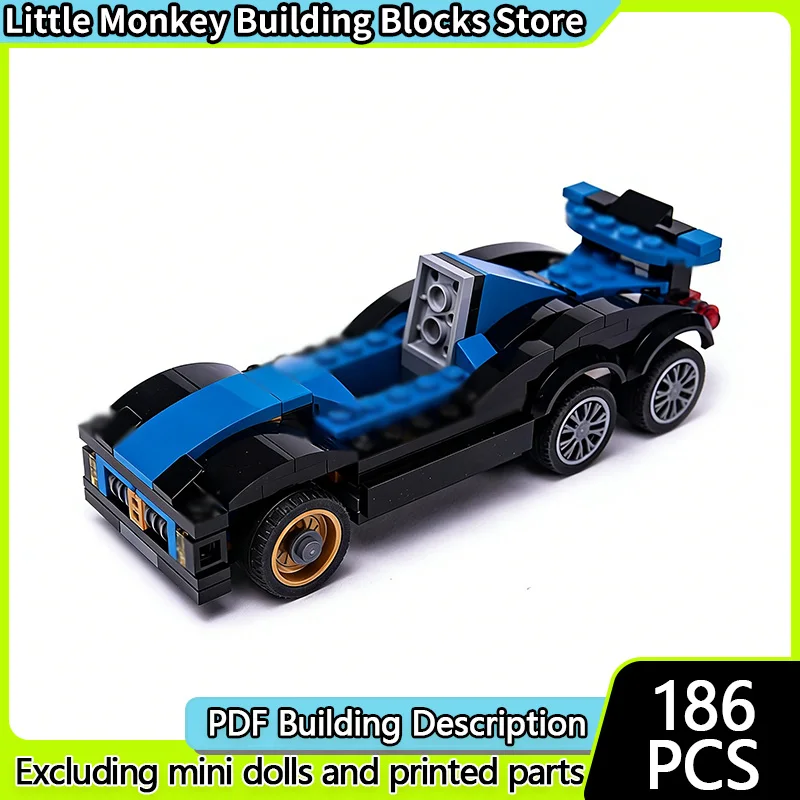 

Конструктор MOC: Модель гоночного автомобиля, классический гоночный автомобиль, модульная технология, детские праздничные подарки, набор для сборки игрушек