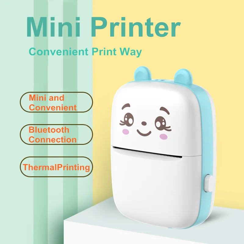 2023 Mini Thermal Printer Bluetooth Mobile Phone Photo Printer Pocket Student Wrong Question Printer