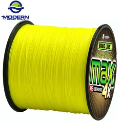 MODERNE MAX 300M Geflochtene Karpfen Angelschnur Super Starke Japan Multifilament PE Angeln Seil 4 Stränge Geflochtene Drähte 8 zu 80LB