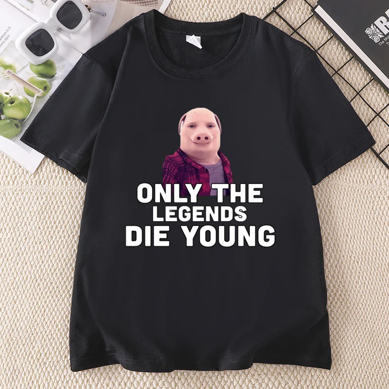 Funny John Pork Is Making T-shirts for Men Women Animal Lovers and Summer T-shirts Casual Round Neck Print Short Sleeve Tshirt