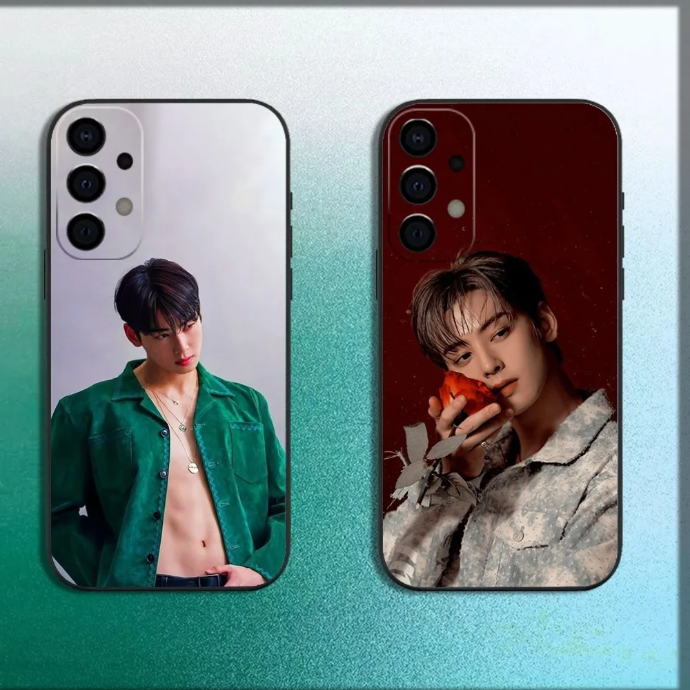 

Actor C-Cha E-Eun Woo Phone Case For Samsung Galaxy A13,A21s,A22,A31,A32,A52,A53,A71,A80,A91 Soft Black Cover