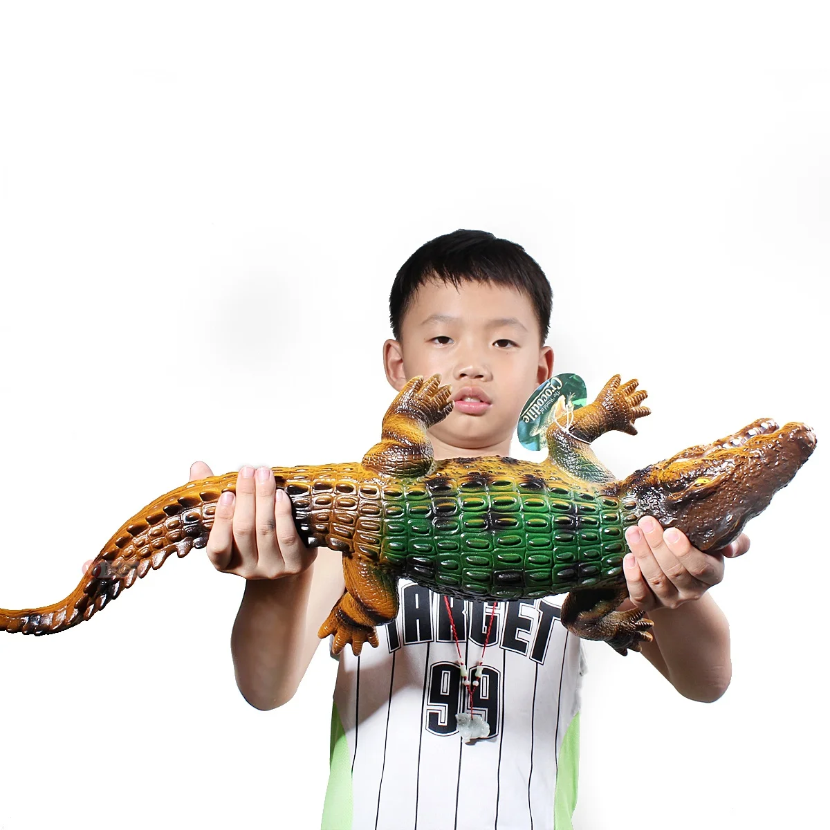 Simulation marine animal model super large soft rubber crocodile submarine mobilization toy boy children's gift