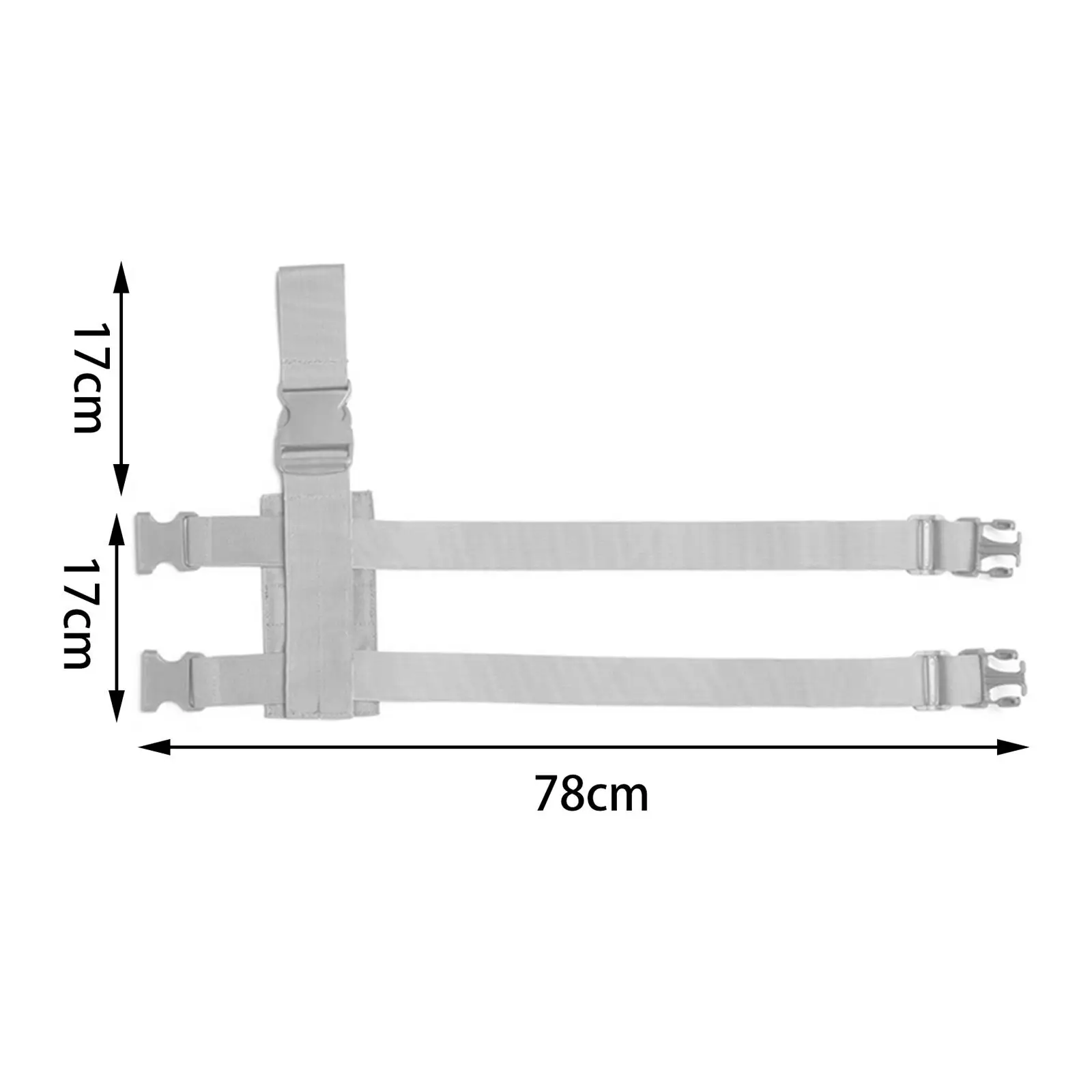 Drop Leg Pouch Panel Wear Resistant Adjustable for Running Hiking Outdoor