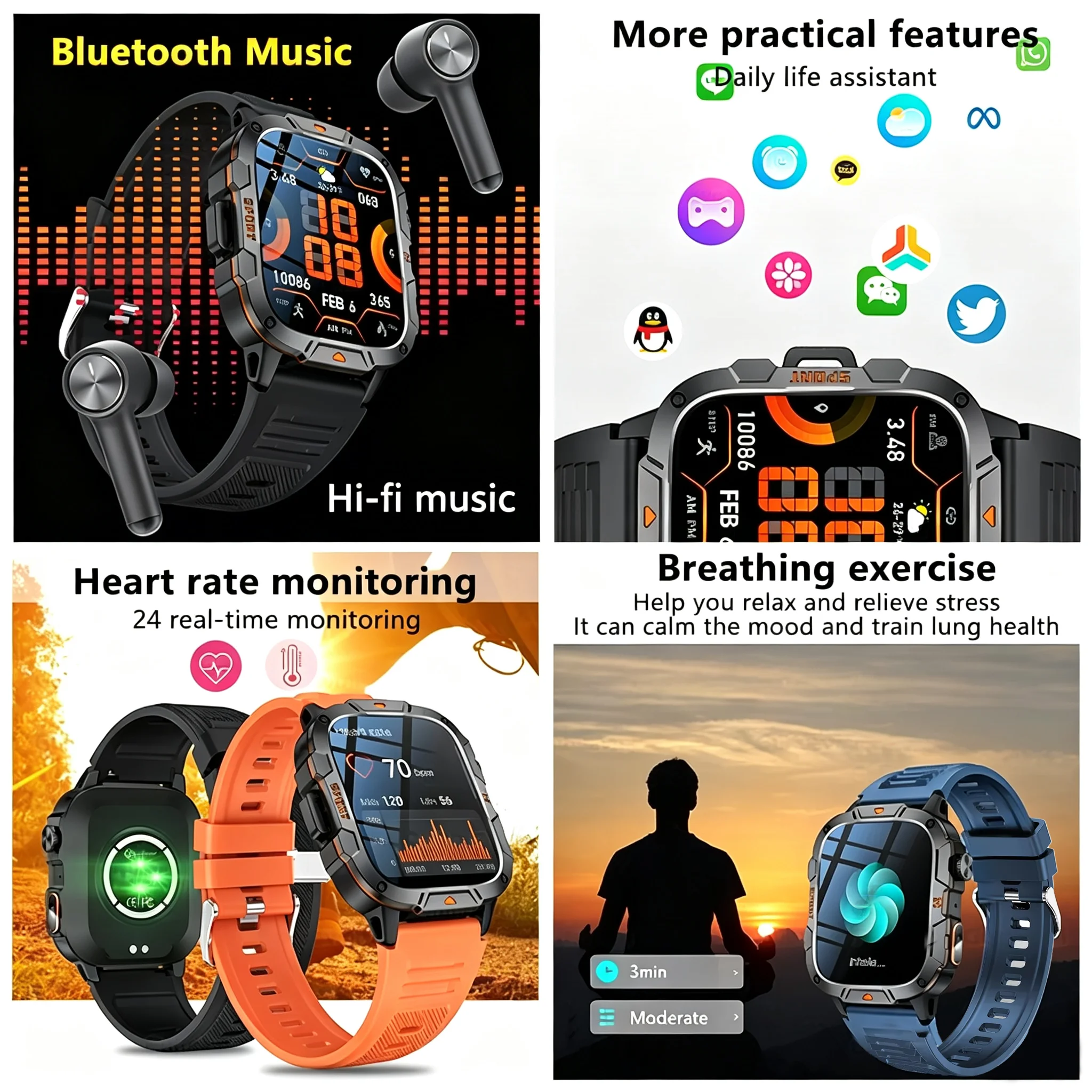 2026 New Military Grade Smart  - Smartwatch Military Watches For Men recension och pris