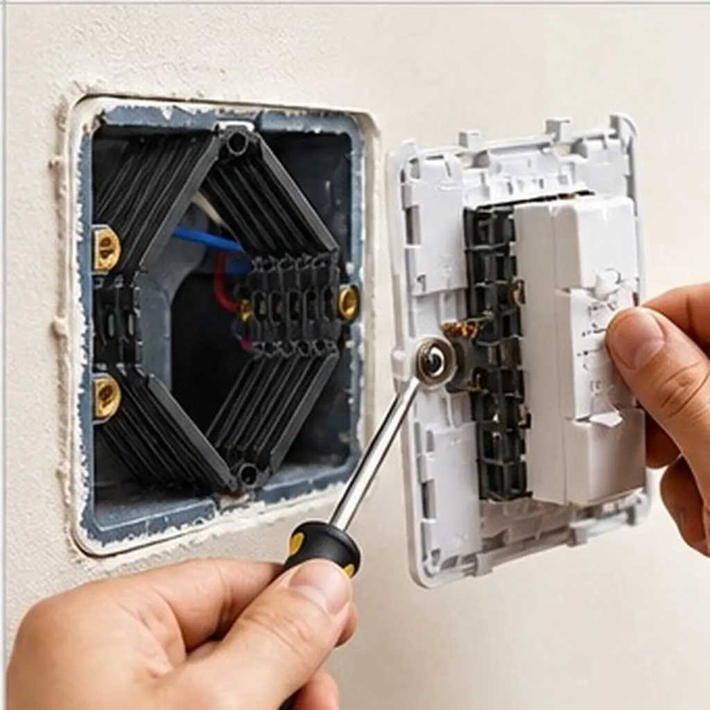 Universal Cassette Repair Tool for 86mm Wall Plate Junction Box – Adjustable Electrical Socket Mechanical Repair Device