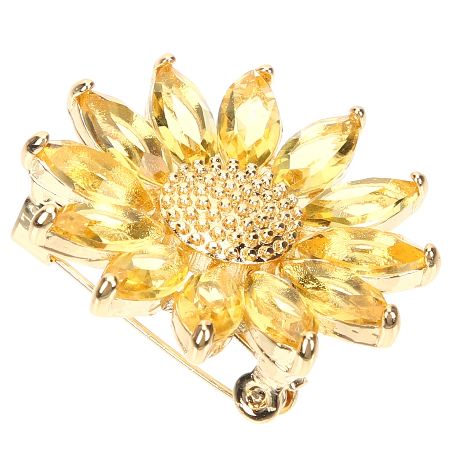 دبوس بروش على شكل زهرة كريستال للنساء مجوهرات أنيقة على شكل طية صدر السترة إكسسوار ديكور هدية عيد الحب وحفلات عيد الميلاد #2