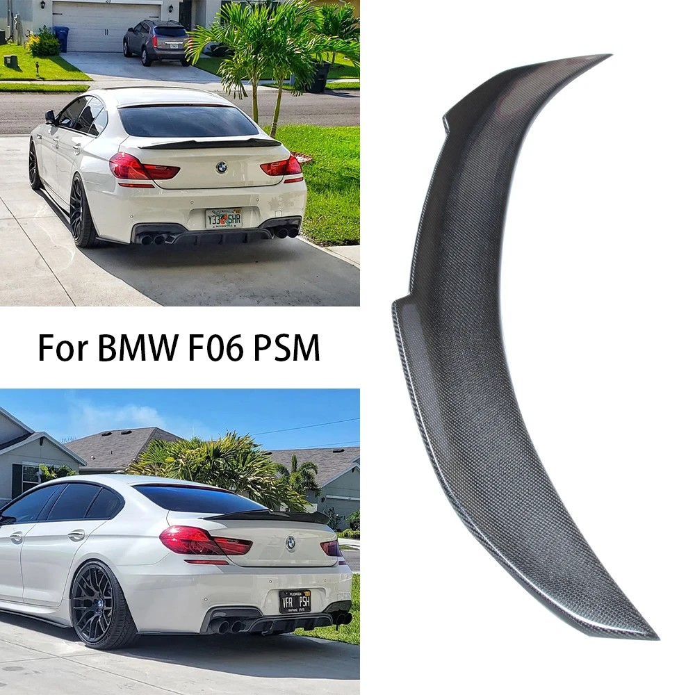 

For BMW 6 Series F06 4Door Gran Coupe M6/F13 2Door Coupe M6 PSM Style Carbon fiber Rear Spoiler Trunk wing 2011-2018