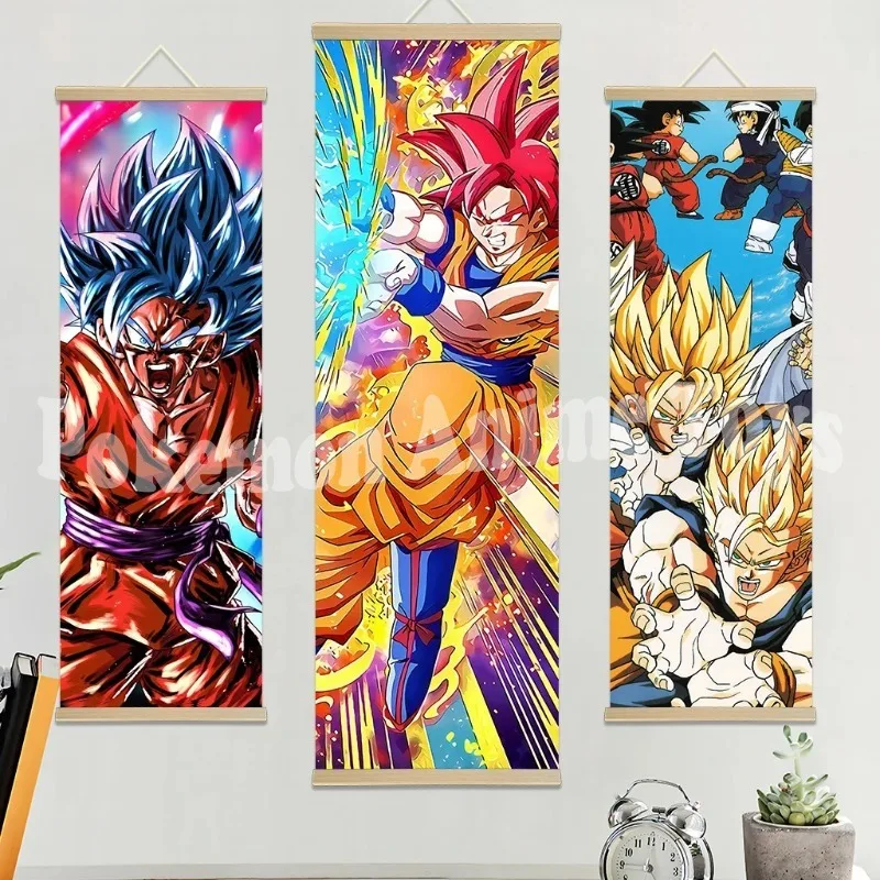 Póster de Dragon Ball Z de Anime, carteles para dormitorio, lienzo en rollo, pintura colgante de pared, decoración del hogar, póster de Anime, arte de pared, decoración de habitación